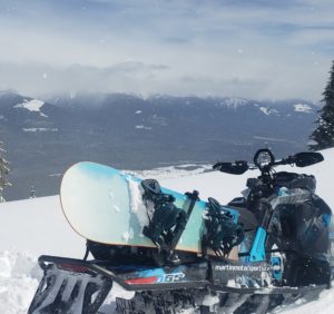 sledding and splitboarding